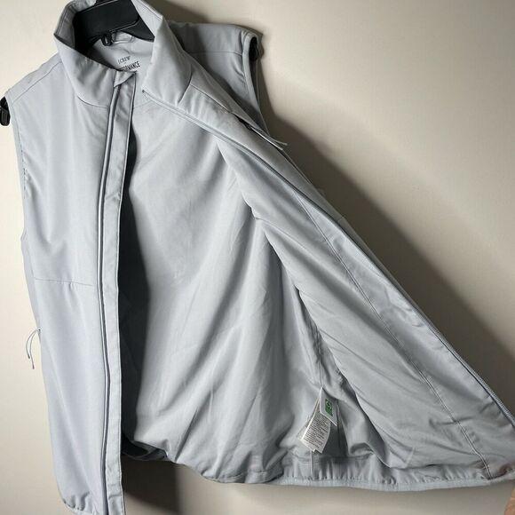 J.CREW Performance Vest Women Small Gray NEW Full Zip Lightweight BW474 - Picture 7 of 16